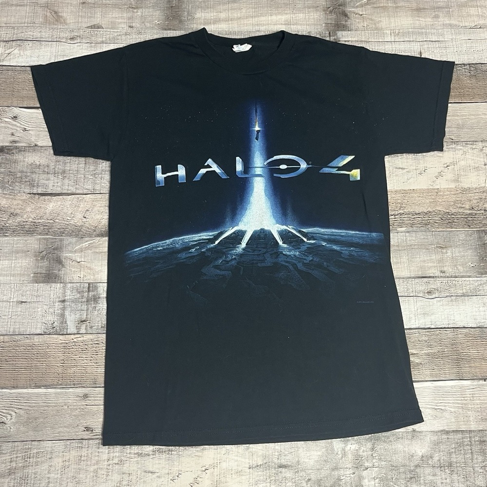 Halo 4 Shirt Size Small Black Vintage 2012 Bungie Microsoft Video Game PromO